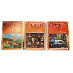 Vintage 1970s The Complete Encyclopedia Of Crafts Vols. 1, 2, and 14 READ